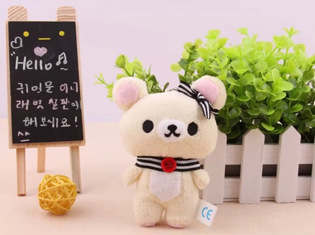 Anime Rilakkuma Cartoon Plush Doll Soft Bear Toys Kawaii Room Decor Teddy Bear Plushies Cute Couple Bear Xmas Gifts for Girls - MacroPanora