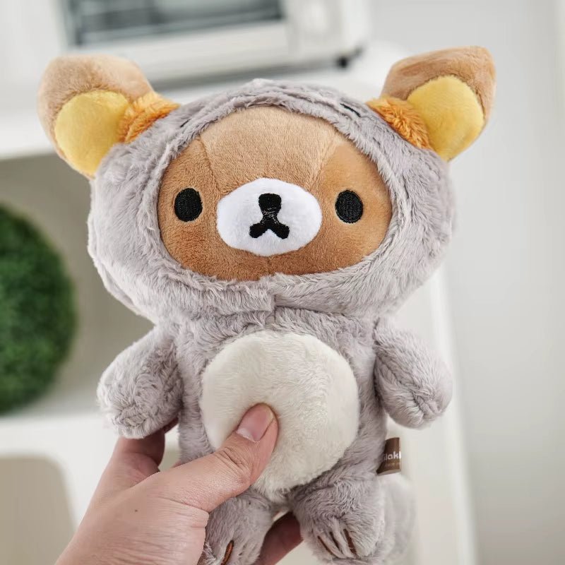 Anime Rilakkuma Cartoon Plush Doll Soft Bear Toys Kawaii Room Decor Teddy Bear Plushies Cute Couple Bear Xmas Gifts for Girls - MacroPanora