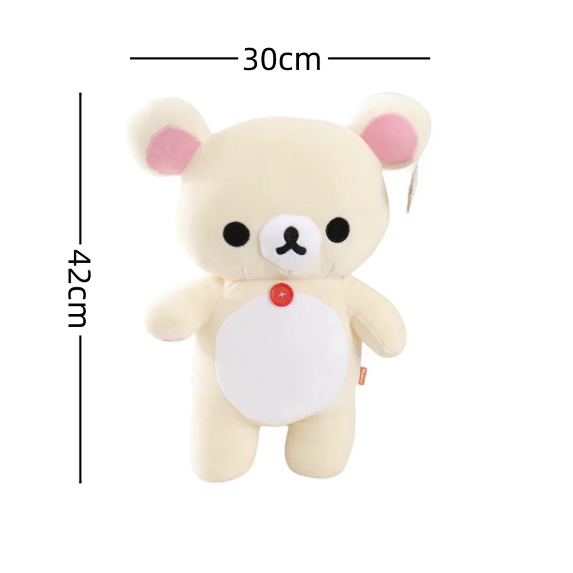 Anime Rilakkuma Cartoon Plush Doll Soft Bear Toys Kawaii Room Decor Teddy Bear Plushies Cute Couple Bear Xmas Gifts for Girls - MacroPanora