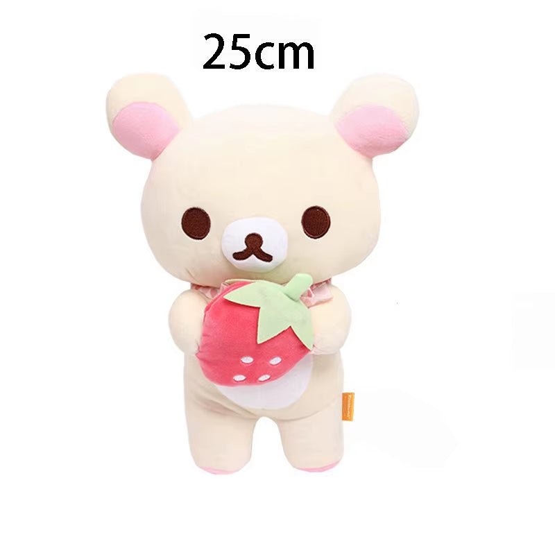 Anime Rilakkuma Cartoon Plush Doll Soft Bear Toys Kawaii Room Decor Teddy Bear Plushies Cute Couple Bear Xmas Gifts for Girls - MacroPanora