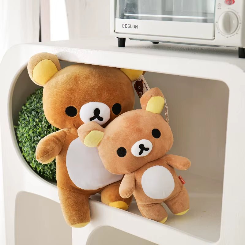 Anime Rilakkuma Cartoon Plush Doll Soft Bear Toys Kawaii Room Decor Teddy Bear Plushies Cute Couple Bear Xmas Gifts for Girls - MacroPanora
