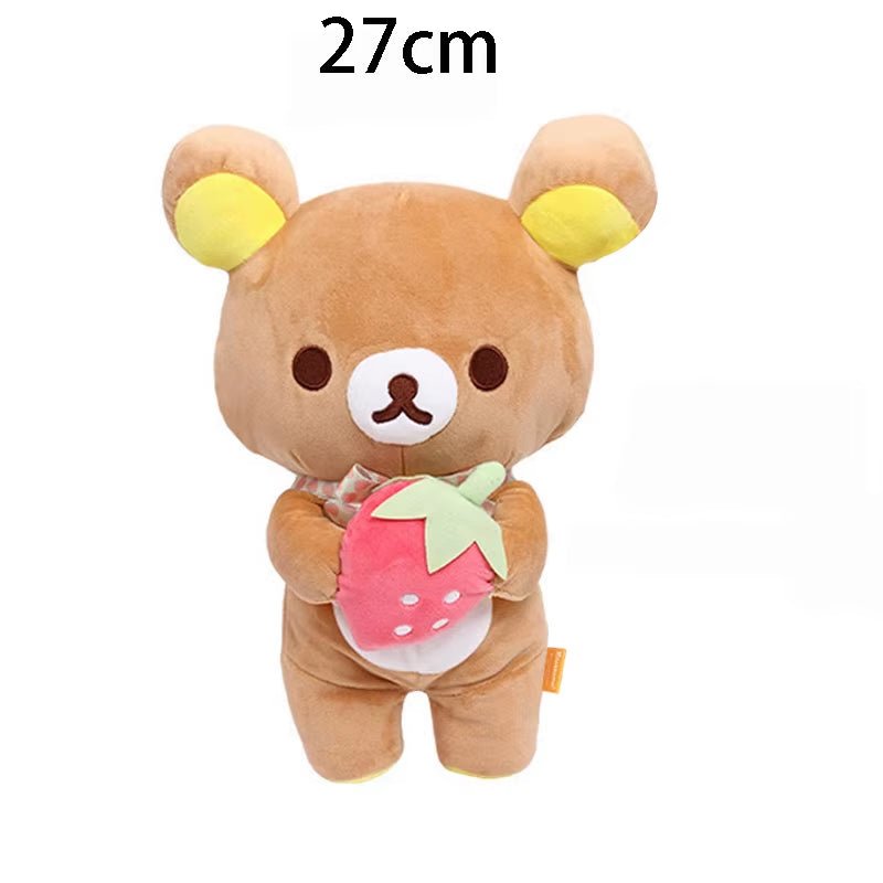Anime Rilakkuma Cartoon Plush Doll Soft Bear Toys Kawaii Room Decor Teddy Bear Plushies Cute Couple Bear Xmas Gifts for Girls - MacroPanora