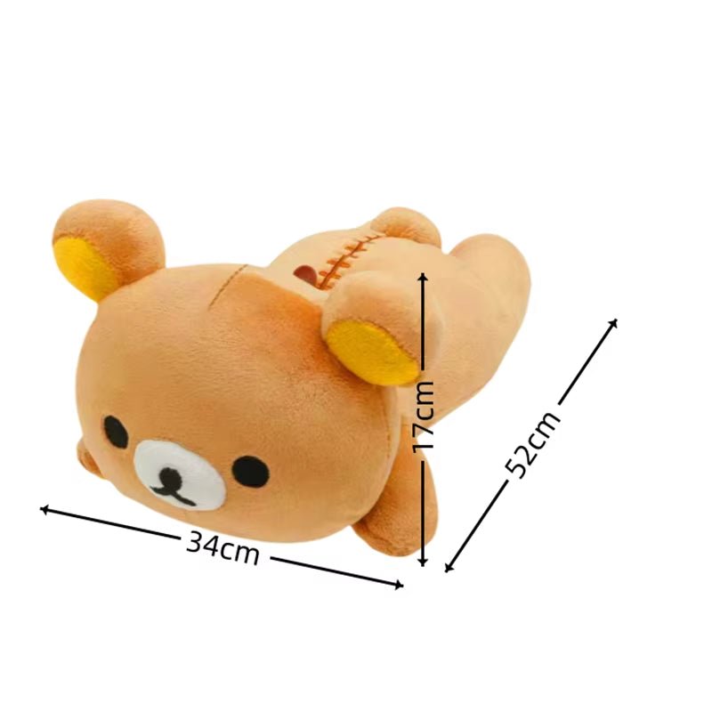 Anime Rilakkuma Cartoon Plush Doll Soft Bear Toys Kawaii Room Decor Teddy Bear Plushies Cute Couple Bear Xmas Gifts for Girls - MacroPanora