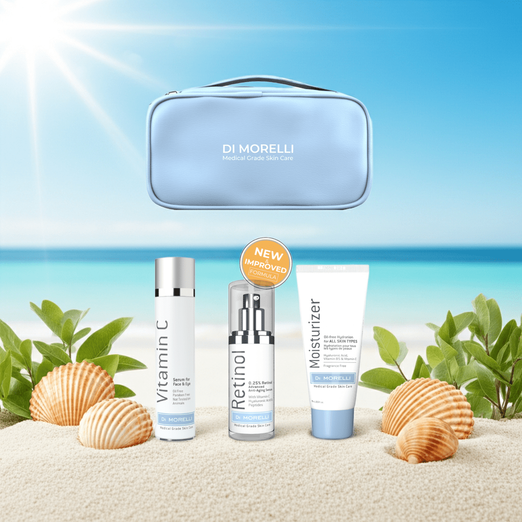 Anti-Aging 3 Step Kit with Cosmetic Bag - MacroPanora