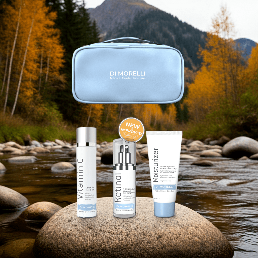 Anti-Aging 3 Step Kit with Cosmetic Bag - MacroPanora
