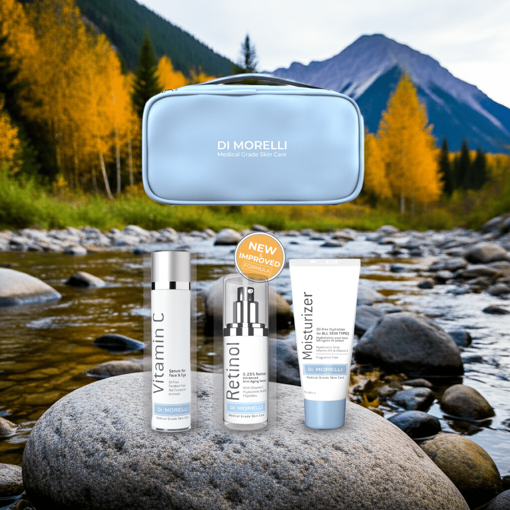 Anti-Aging 3 Step Kit with Cosmetic Bag - MacroPanora