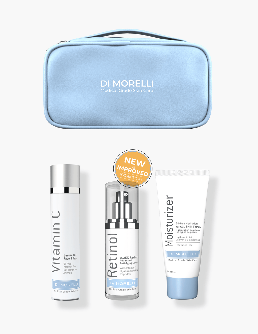 Anti - Aging 3 Step Kit with Cosmetic Bag - MacroPanora