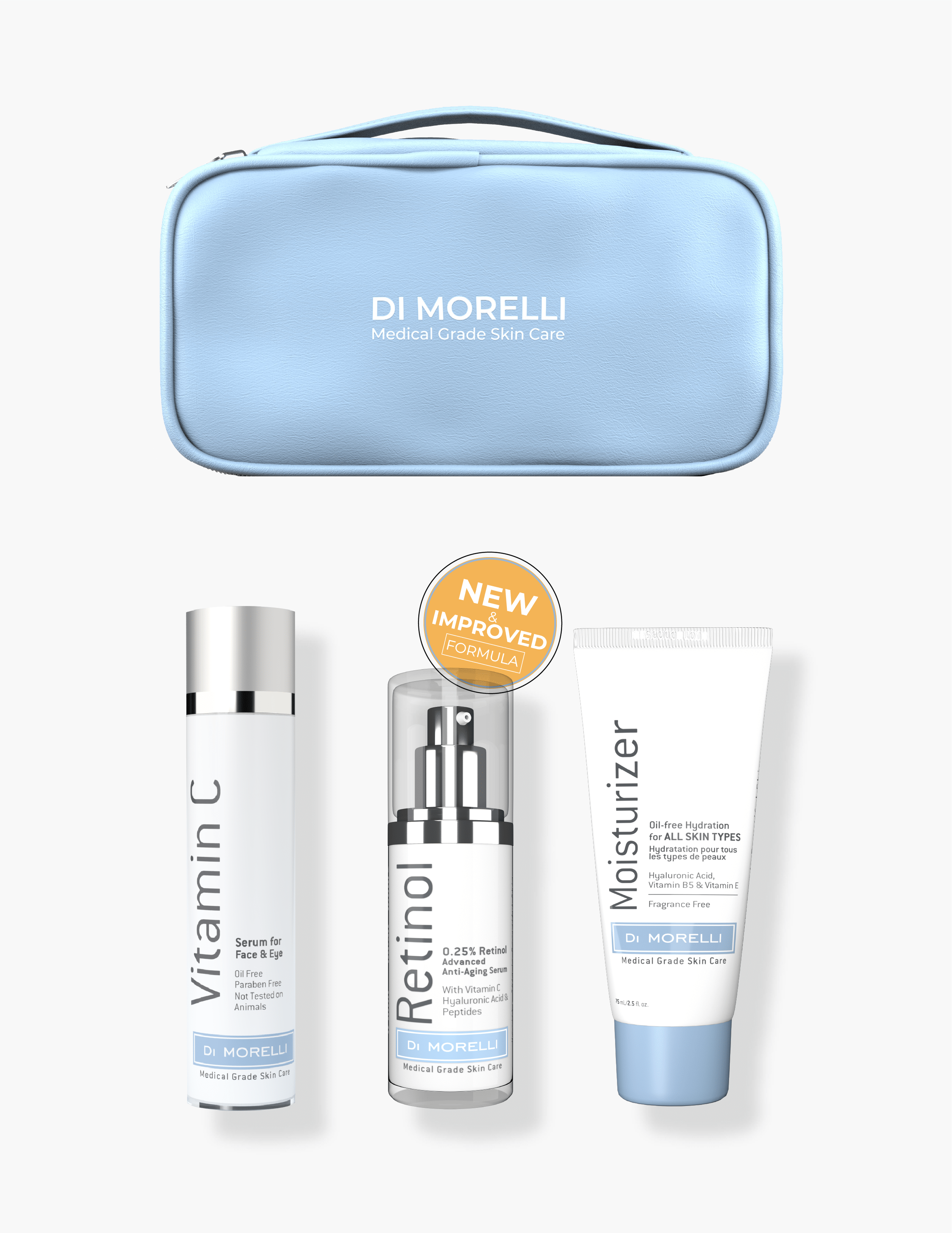 Anti - Aging 3 Step Kit with Cosmetic Bag - MacroPanora