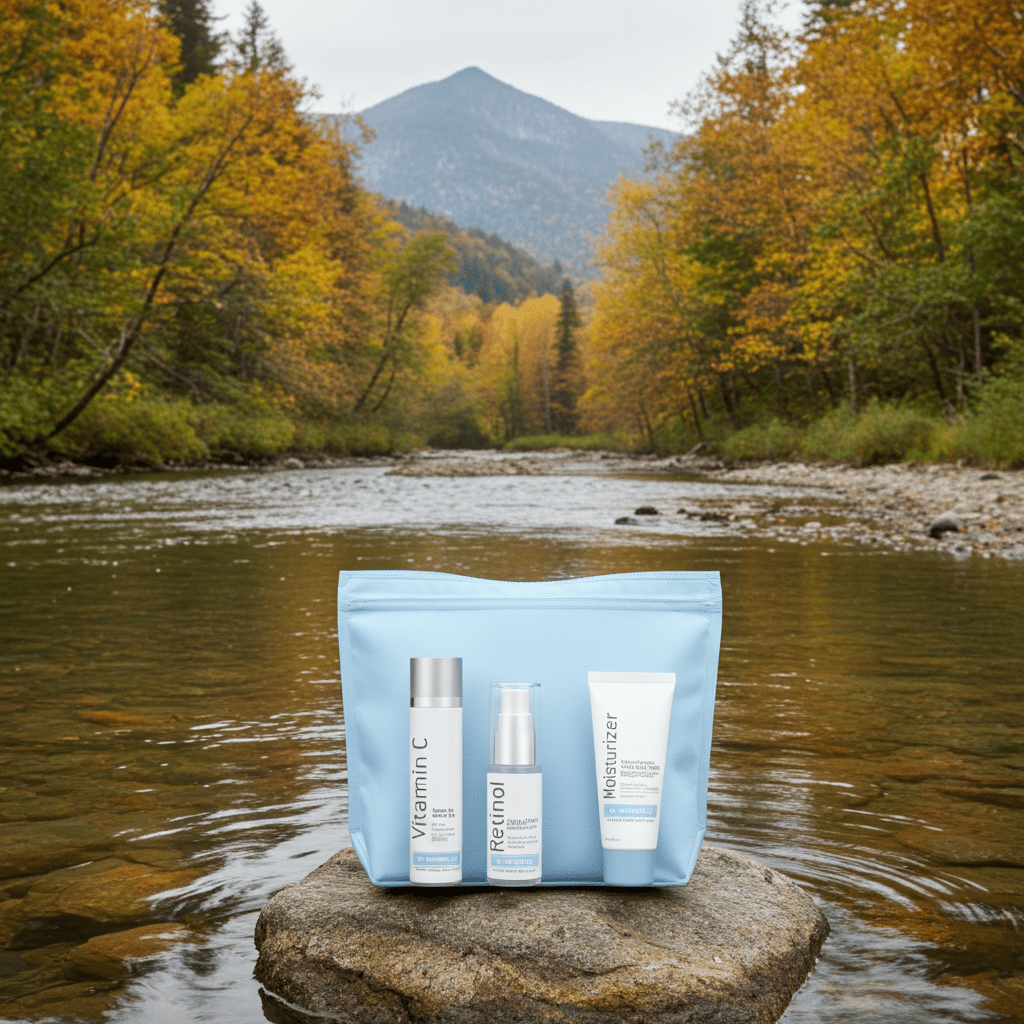 Anti-Aging 3 Step Kit with Cosmetic Bag - MacroPanora