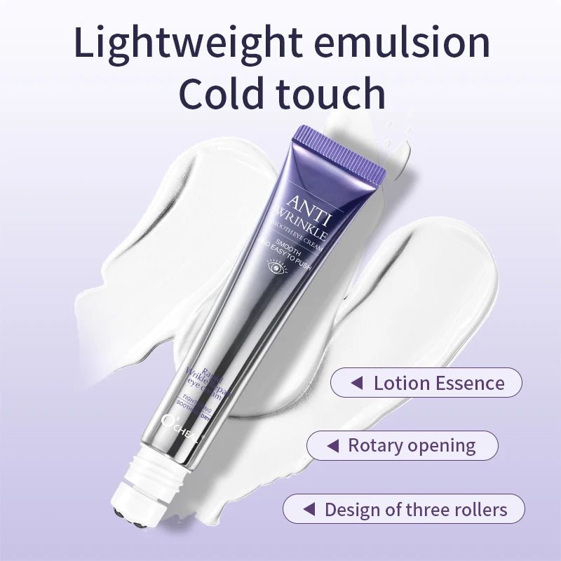 anti Wrinkle anti Dark Circle Eye Cream Roller Massager Moisturizing Eye Bags anti Aging Hyaluronic Acid Eye Skin Care - MacroPanora