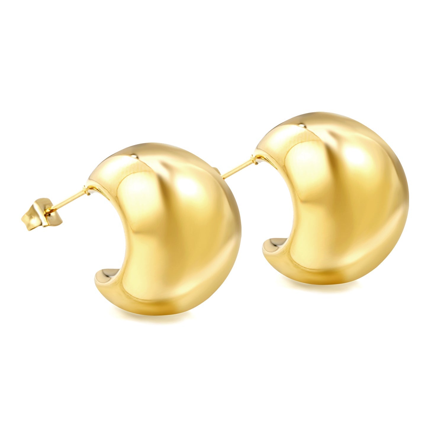 Arcadia Goldtone Studs - MacroPanora