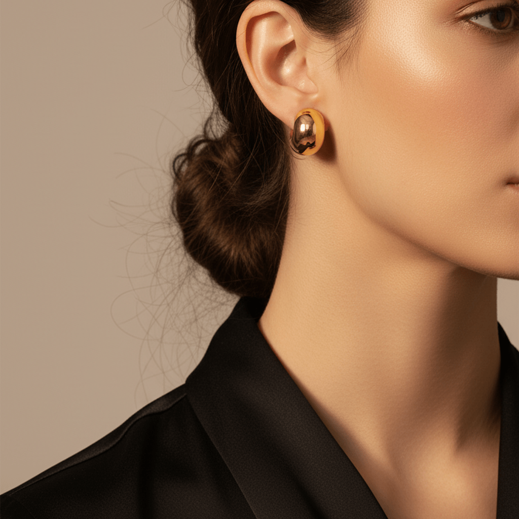 Arcadia Goldtone Studs - MacroPanora