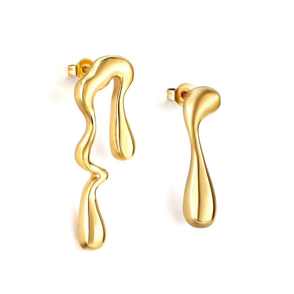 Asymmetric Drop Earrings - MacroPanora