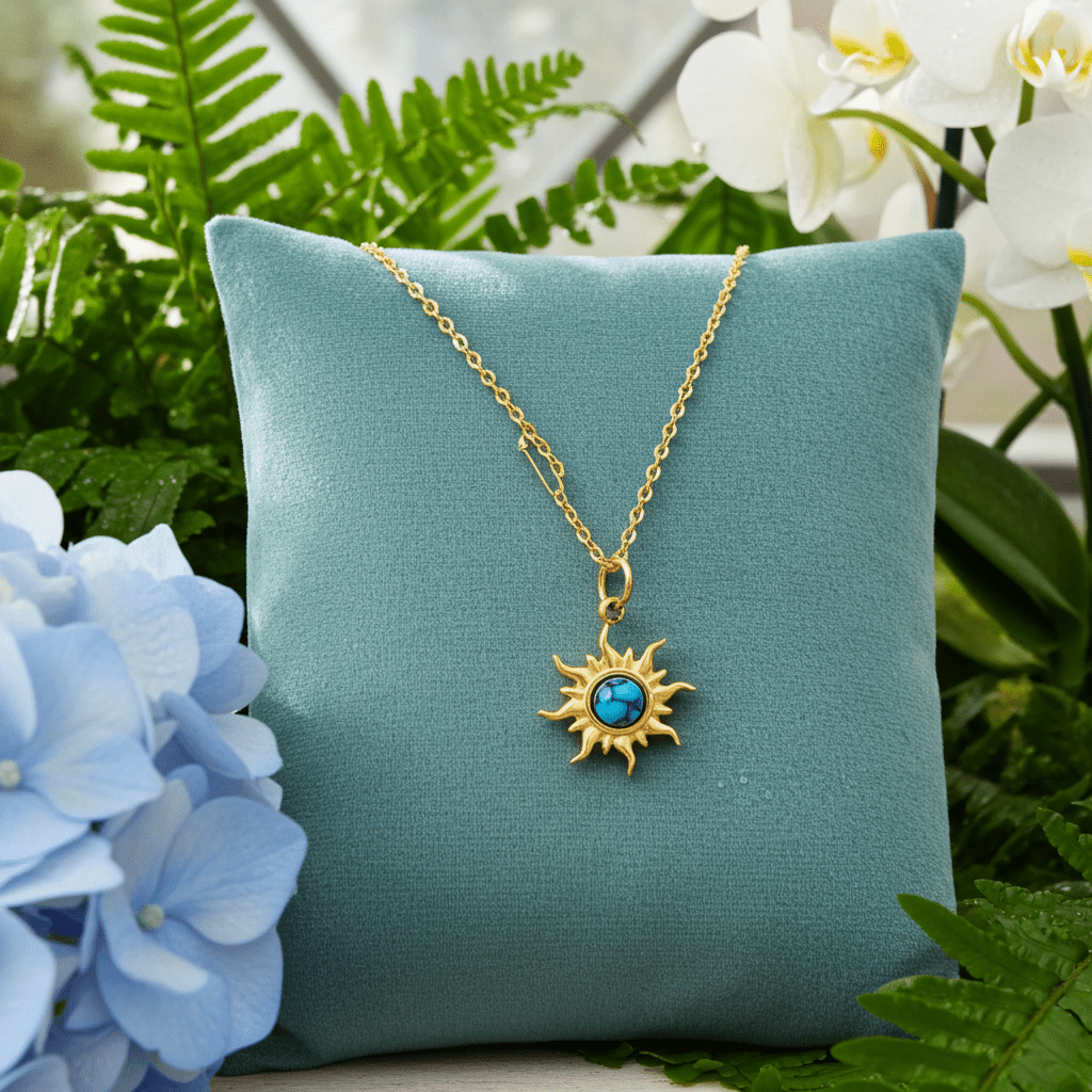 Azure Bloom Pendant - MacroPanora