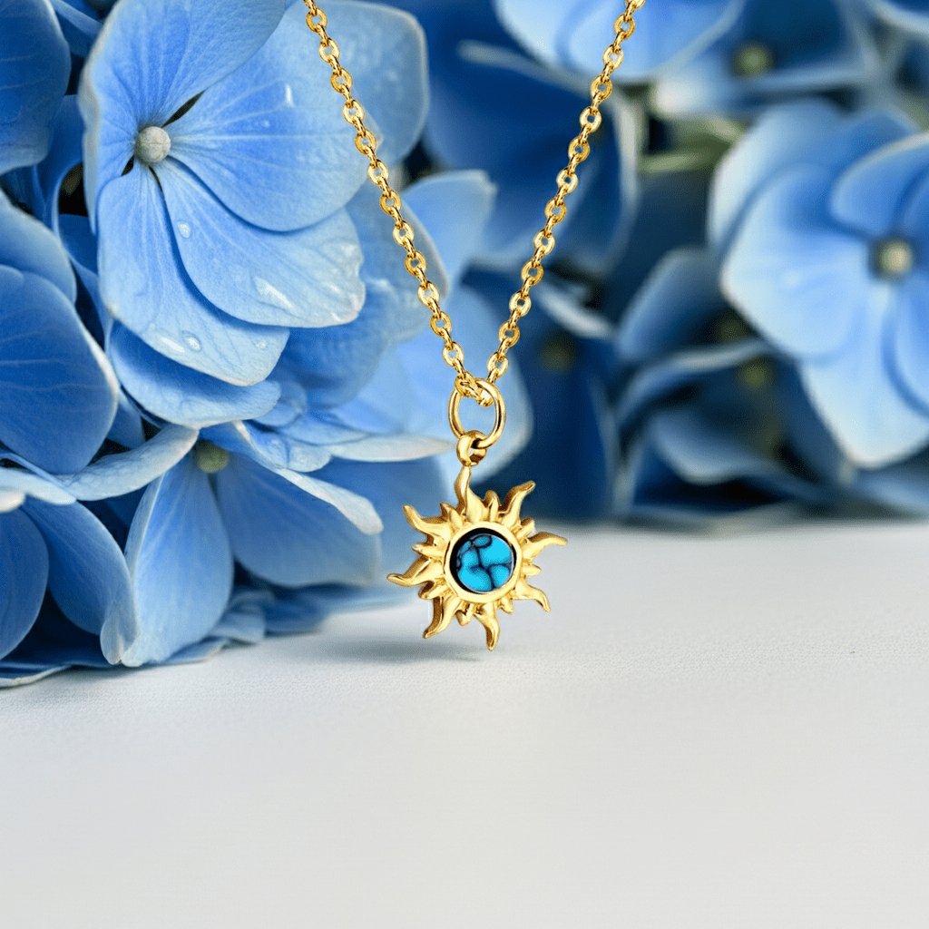 Azure Bloom Pendant - MacroPanora