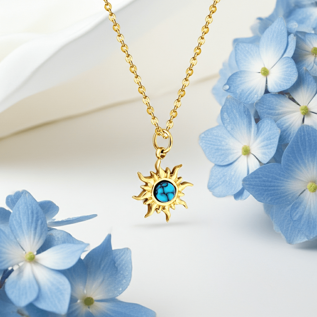 Azure Bloom Pendant - MacroPanora