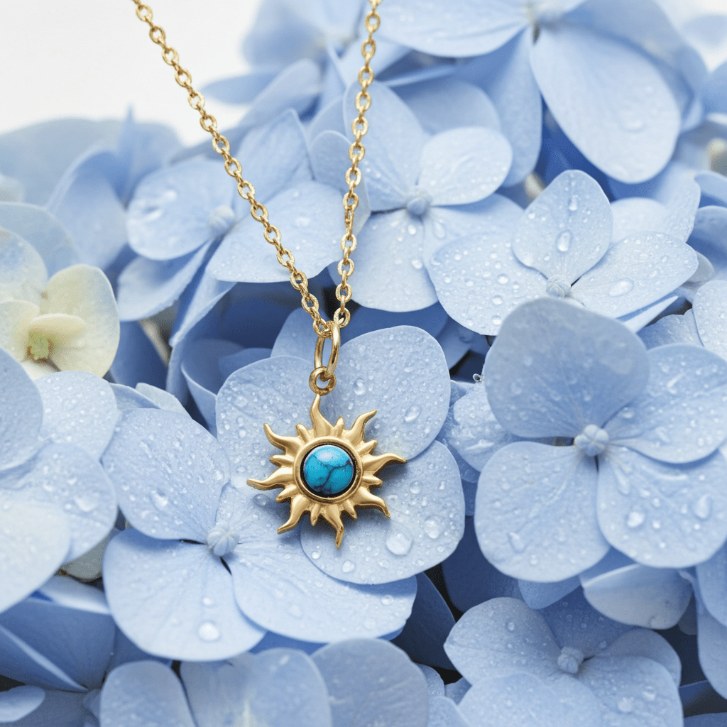 Azure Bloom Pendant - MacroPanora