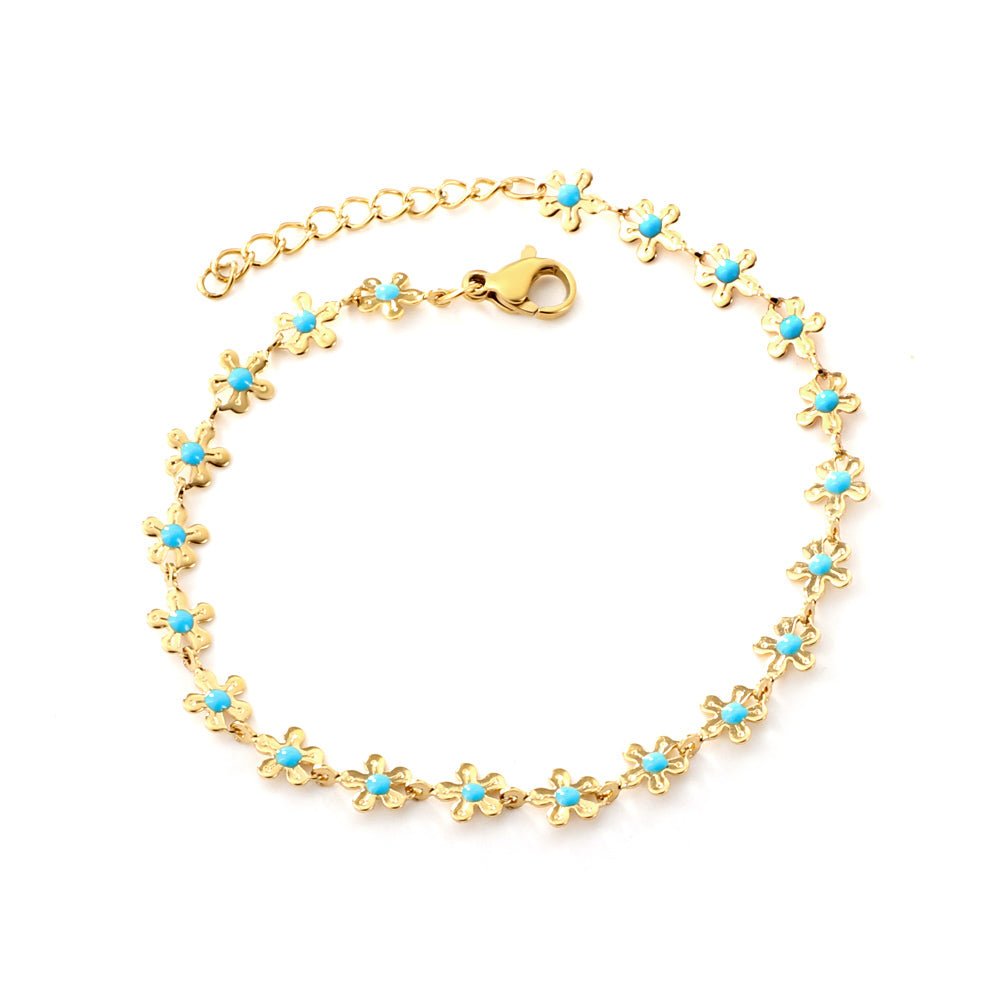 Azure Blossom Bangle - MacroPanora
