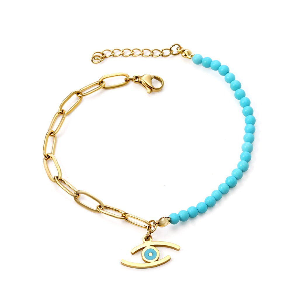 Azure Eye Beaded Bracelet - MacroPanora