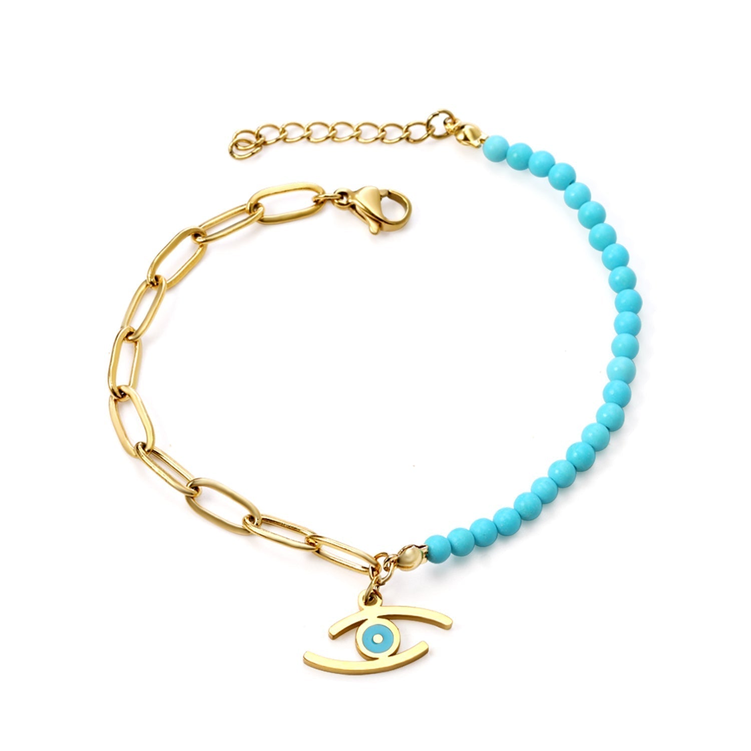 Azure Eye Beaded Bracelet - MacroPanora