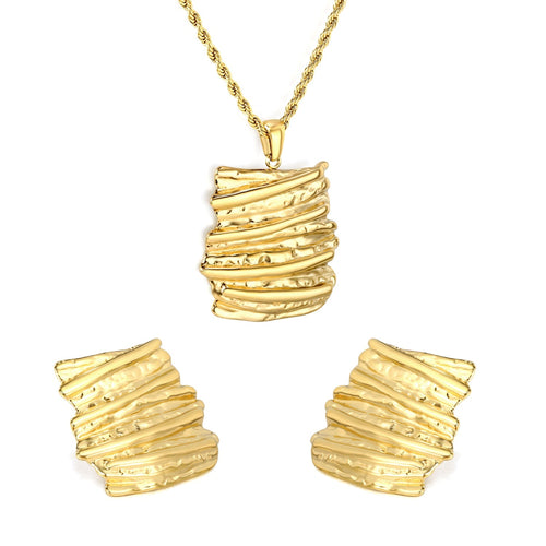 Bark Elegance Jewelry Set - MacroPanora