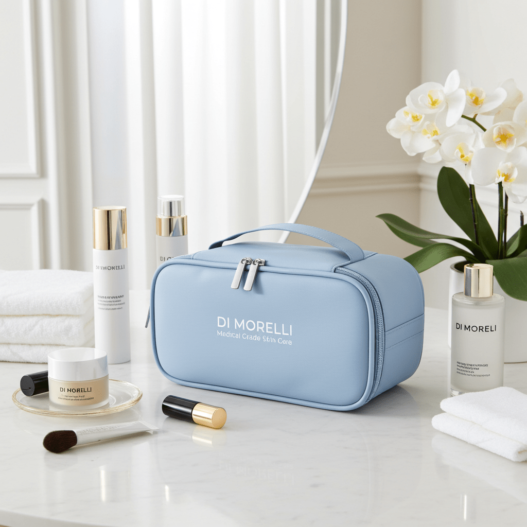 Blue Cosmetic Bag - MacroPanora
