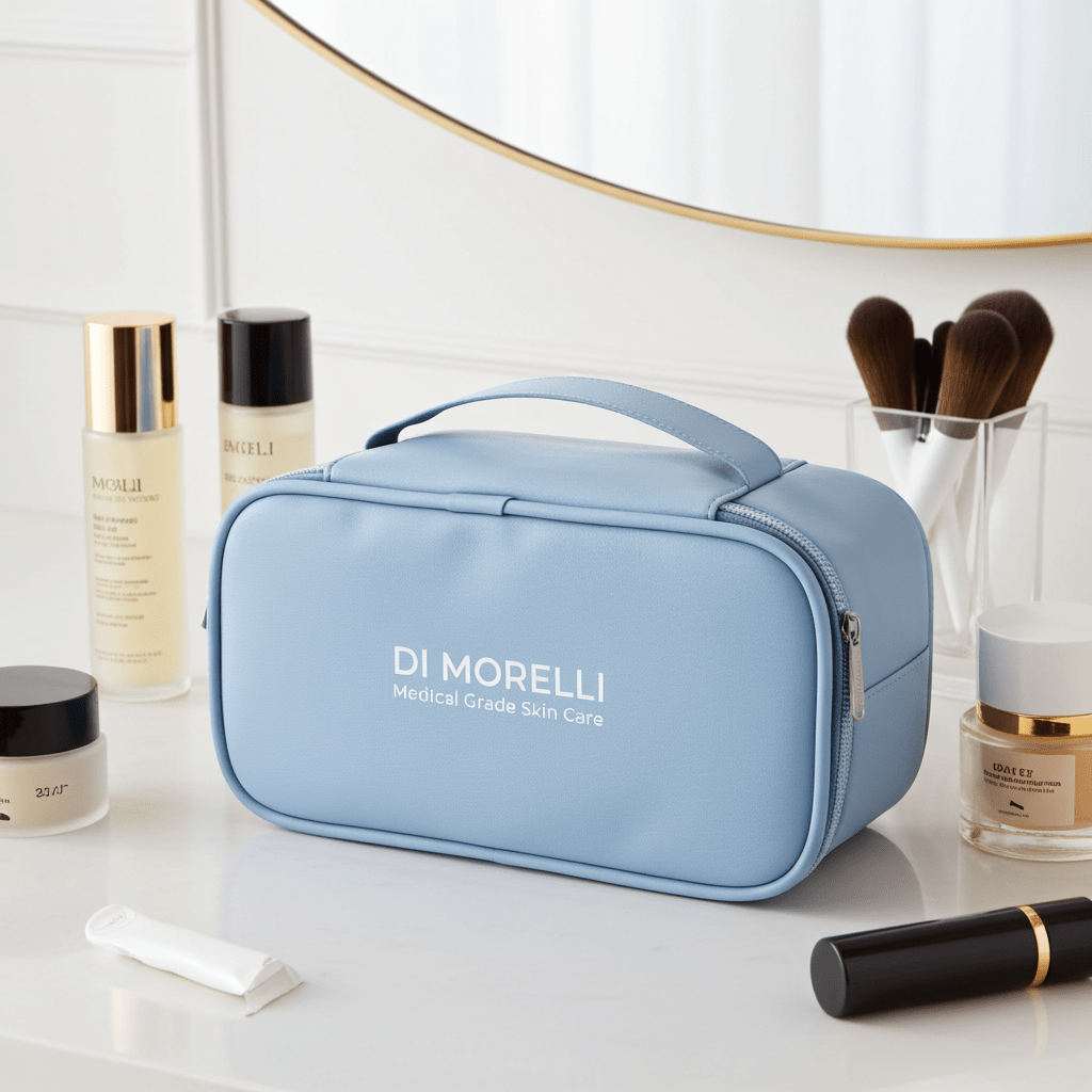 Blue Cosmetic Bag - MacroPanora