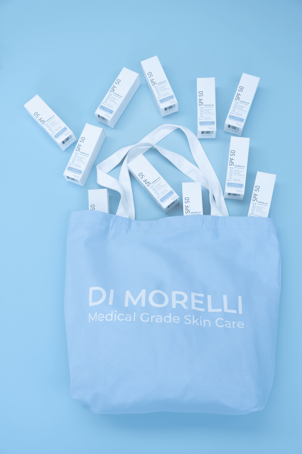 Blue Tote Bag - MacroPanora