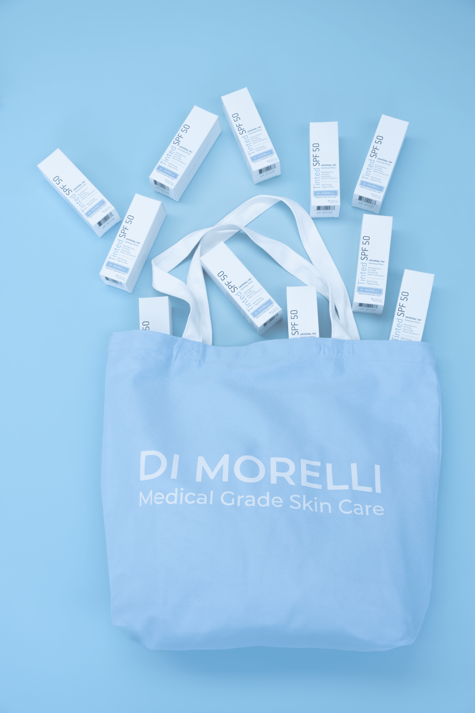 Blue Tote Bag - MacroPanora