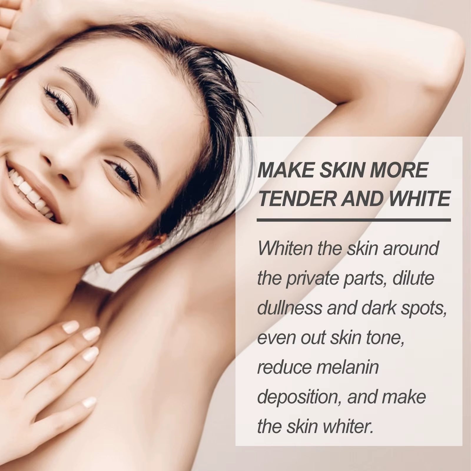 Body Snow Bleach Cream Nicotinamide Brighten Private Parts Underarm Bleaching Armpit Elbow Knees Joint Removal Dark Spot Melanin - MacroPanora