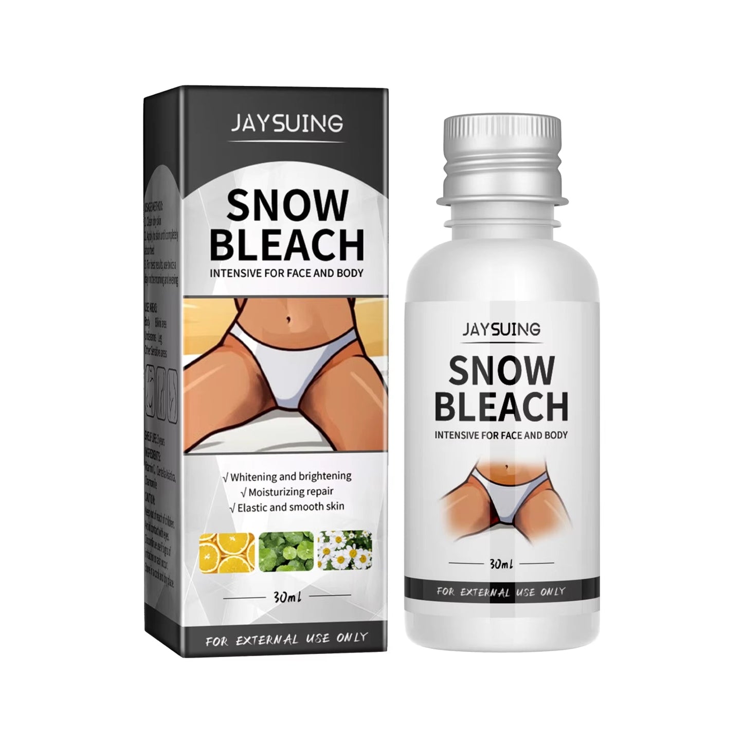 Body Snow Bleach Cream Nicotinamide Brighten Private Parts Underarm Bleaching Armpit Elbow Knees Joint Removal Dark Spot Melanin - MacroPanora