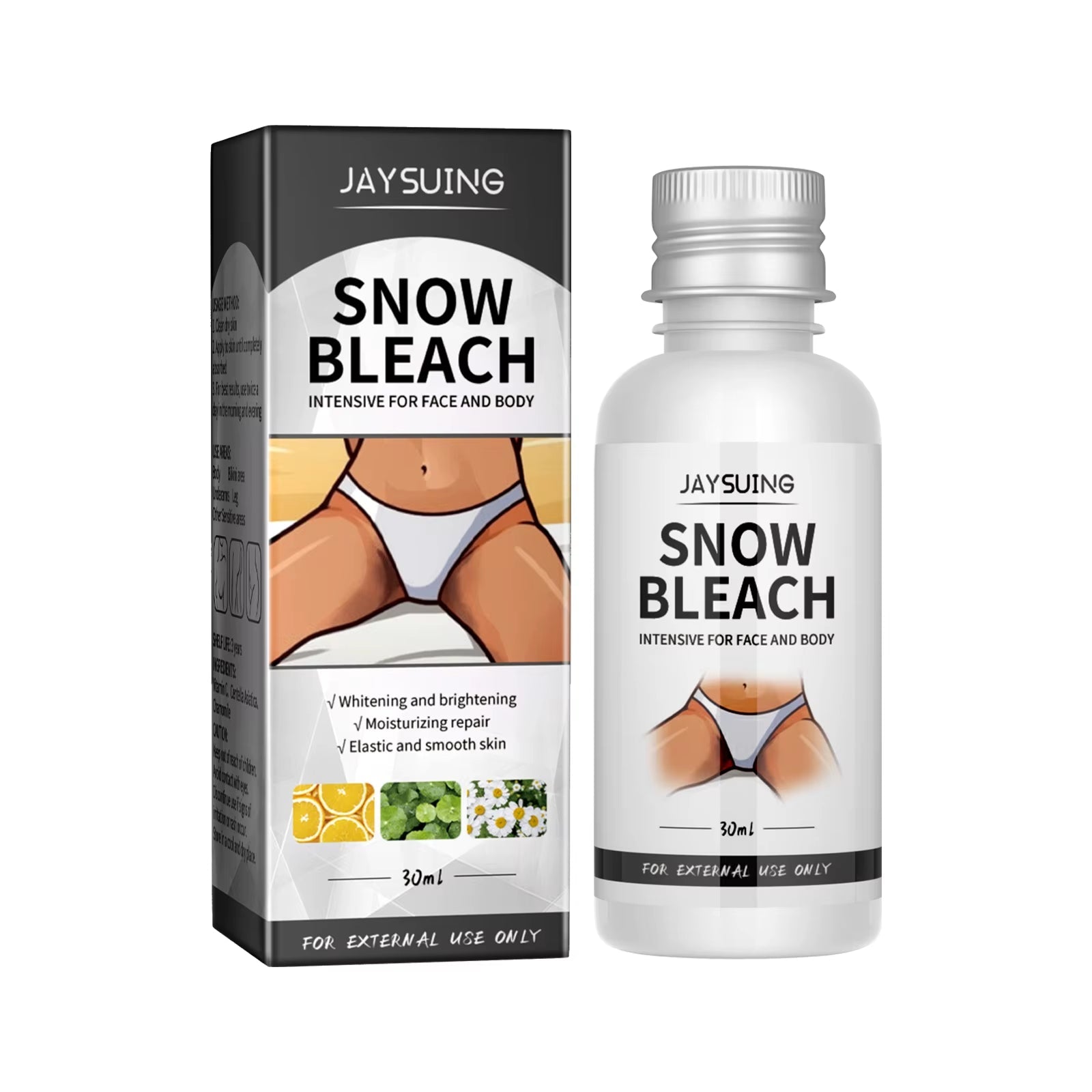 Body Snow Bleach Cream Nicotinamide Brighten Private Parts Underarm Bleaching Armpit Elbow Knees Joint Removal Dark Spot Melanin - MacroPanora