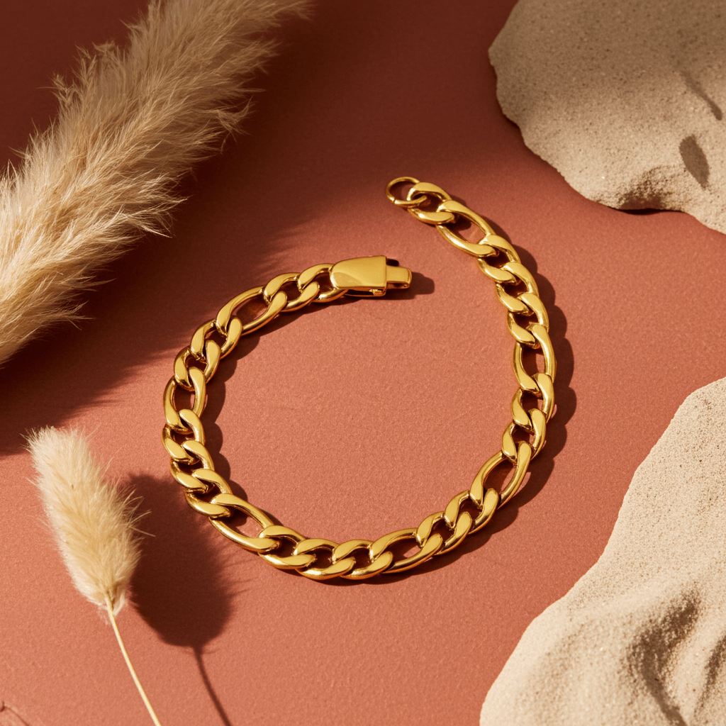 Boho Cuban Chain Bangle - MacroPanora