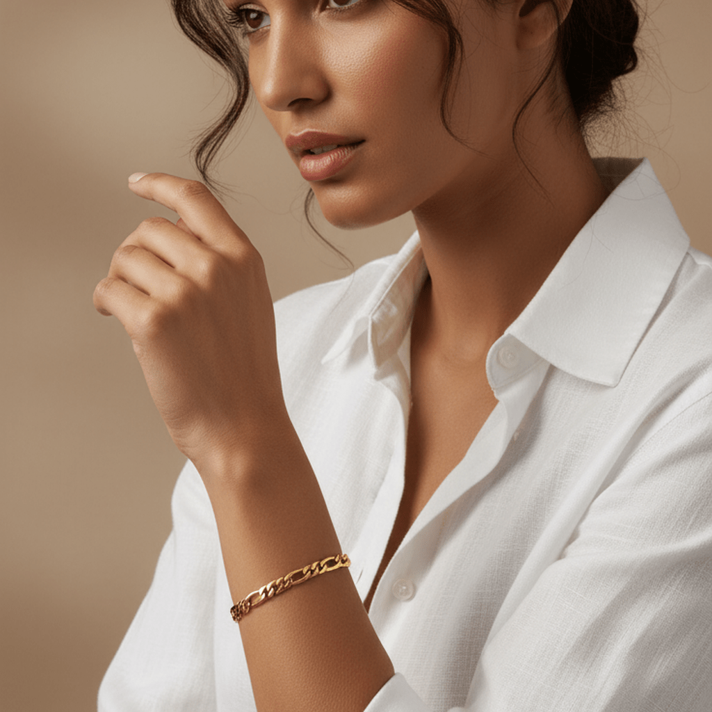 Boho Cuban Chain Bangle - MacroPanora