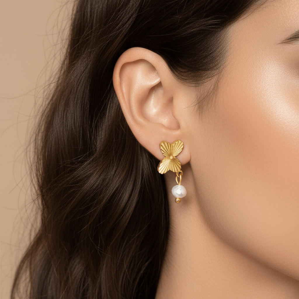 Butterfly Dream Pearl Earrings - MacroPanora