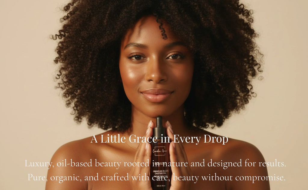 Canadian Grace 100% Organic Jamaican Black Castor Oil – For Hair Growth, Edges & Root Strength - MacroPanora