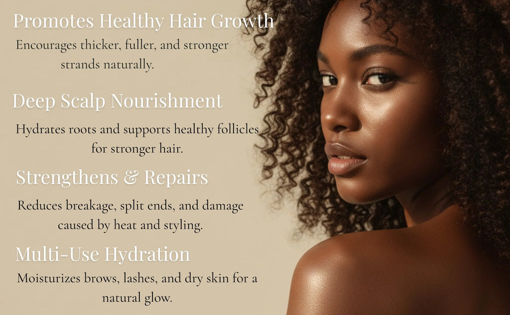 Canadian Grace 100% Organic Jamaican Black Castor Oil – For Hair Growth, Edges & Root Strength - MacroPanora