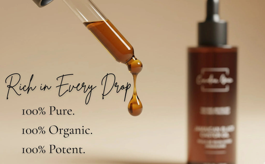 Canadian Grace 100% Organic Jamaican Black Castor Oil – For Hair Growth, Edges & Root Strength - MacroPanora