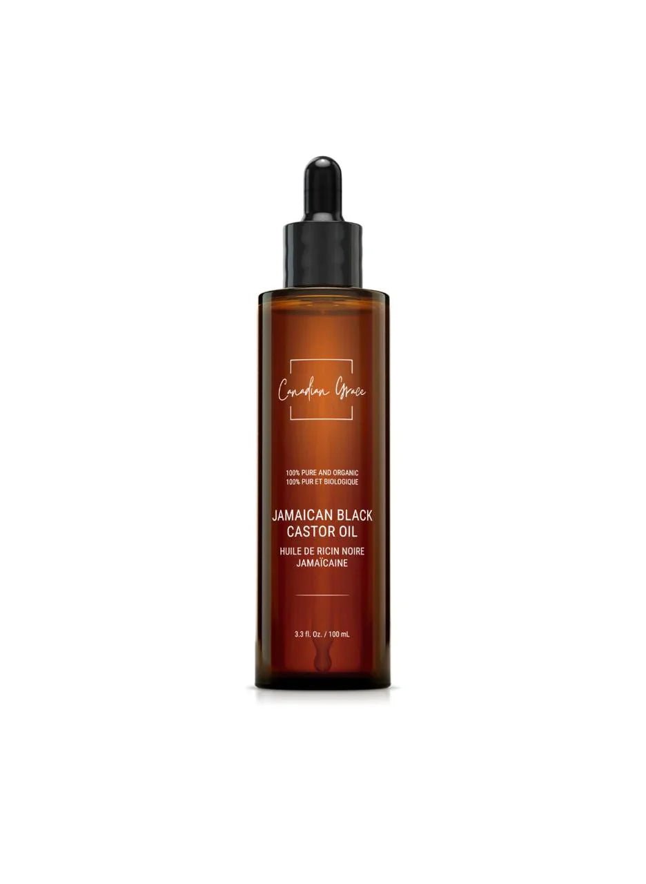 Canadian Grace 100% Organic Jamaican Black Castor Oil – For Hair Growth, Edges & Root Strength - MacroPanora