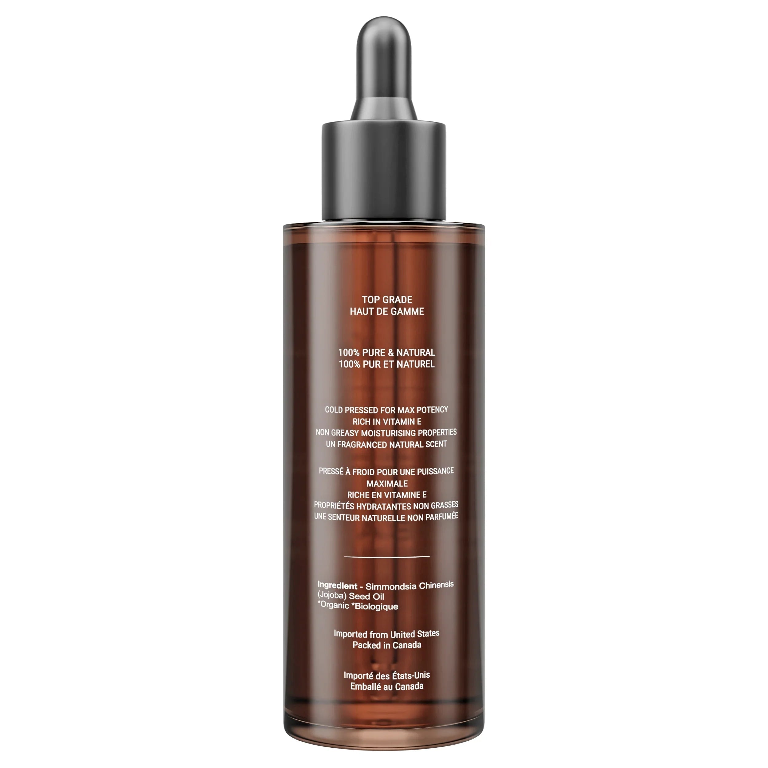 Canadian Grace 100% Organic Jojoba Oil – For Sensitive, Reactive & Acne-Prone Skin + Dry-Feeling or Oily Scalp - MacroPanora