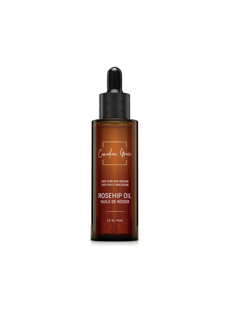 Canadian Grace 100% Organic Rosehip Oil – For Fine Lines, Uneven Tone & Brighter - Looking Skin - MacroPanora