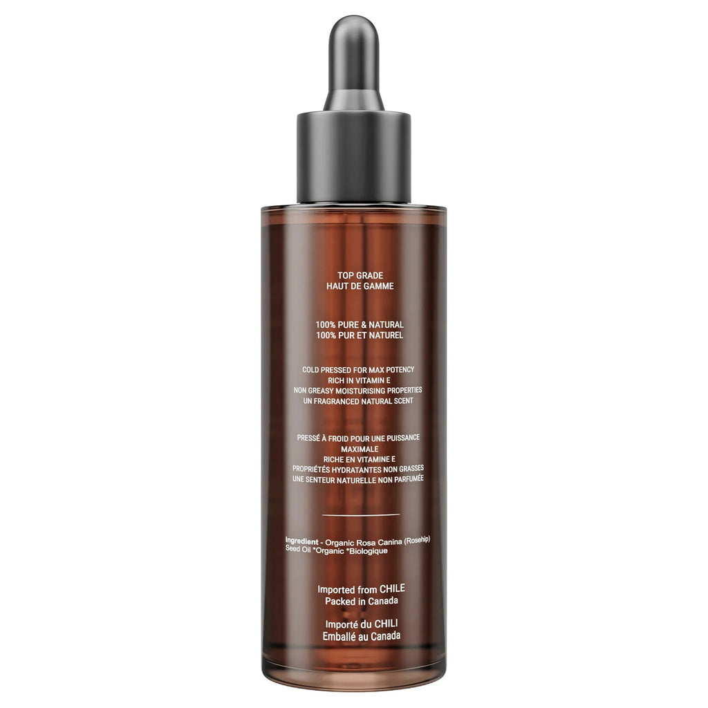 Canadian Grace 100% Organic Rosehip Oil – For Fine Lines, Uneven Tone & Brighter - Looking Skin - MacroPanora