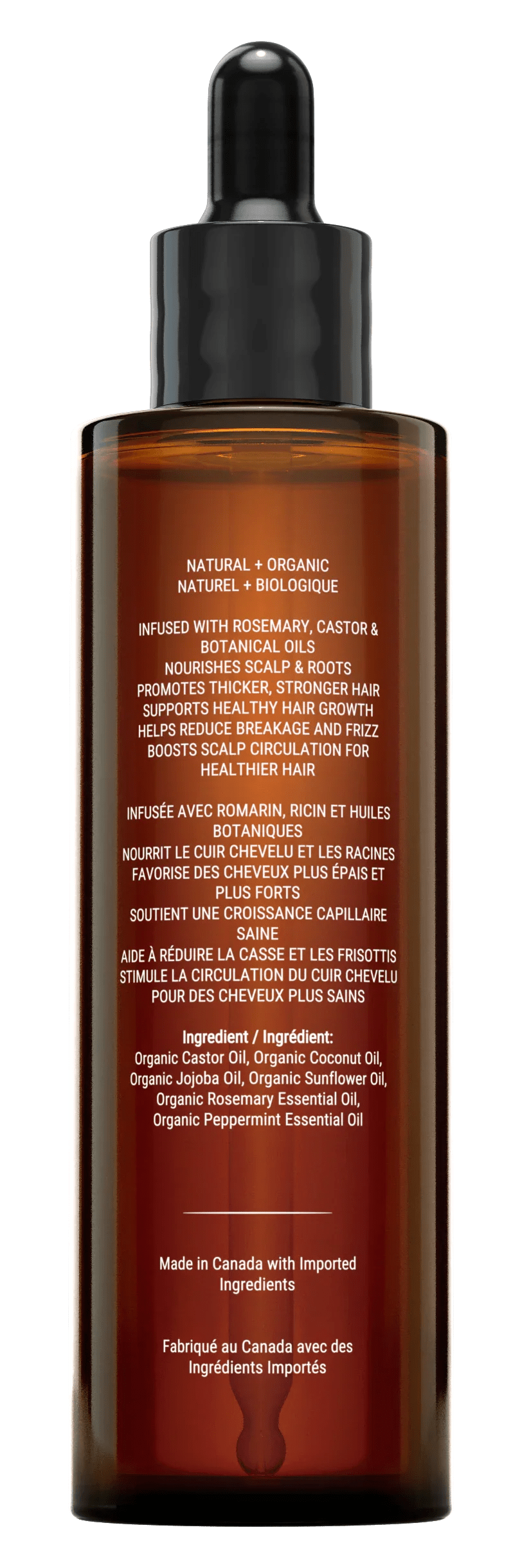 Canadian Grace Rosemary + Castor Hair Oil - The Ultimate Root Revival For Scalp Activation & Growth Support - MacroPanora