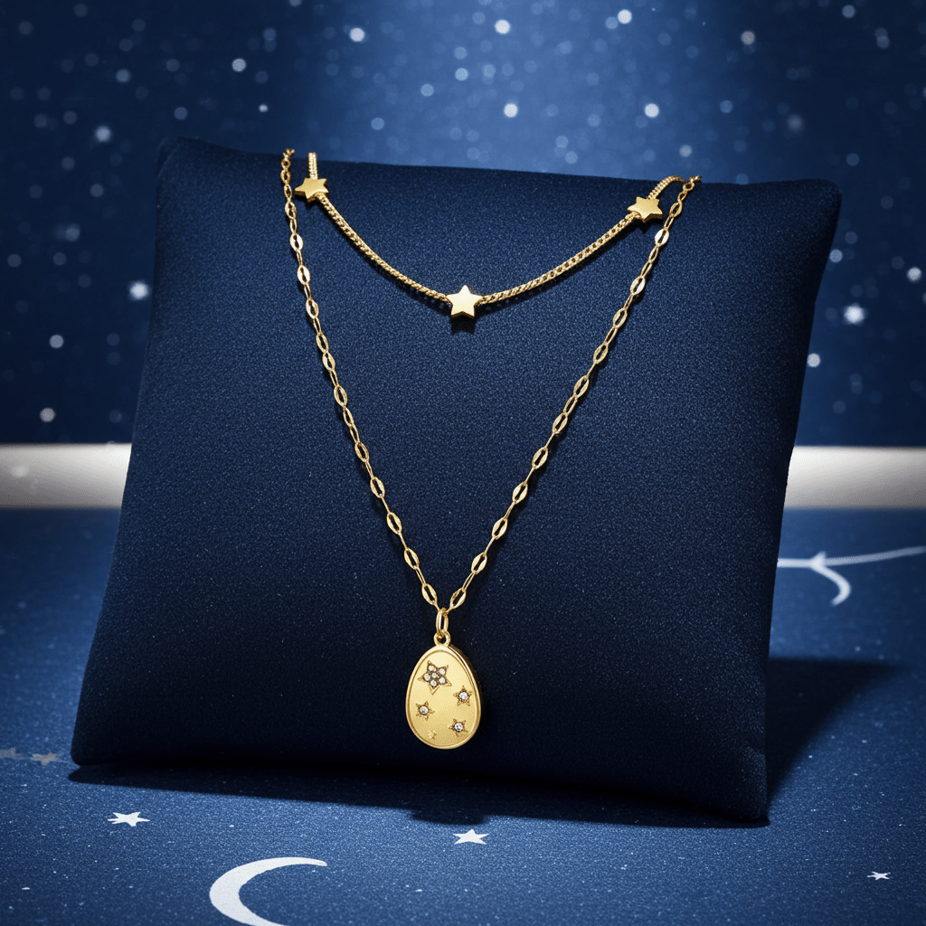 Celestial Crystal Oval Pendant - MacroPanora
