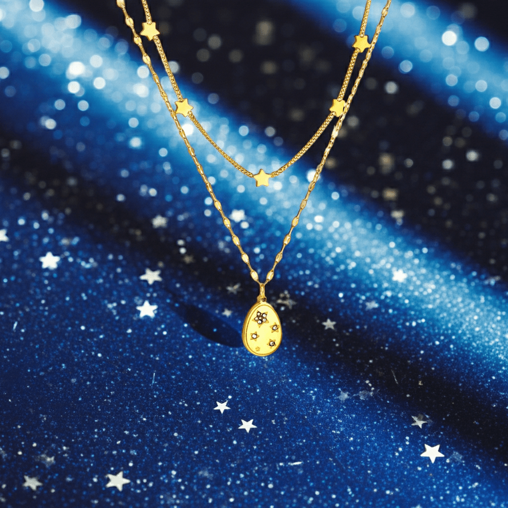 Celestial Crystal Oval Pendant - MacroPanora