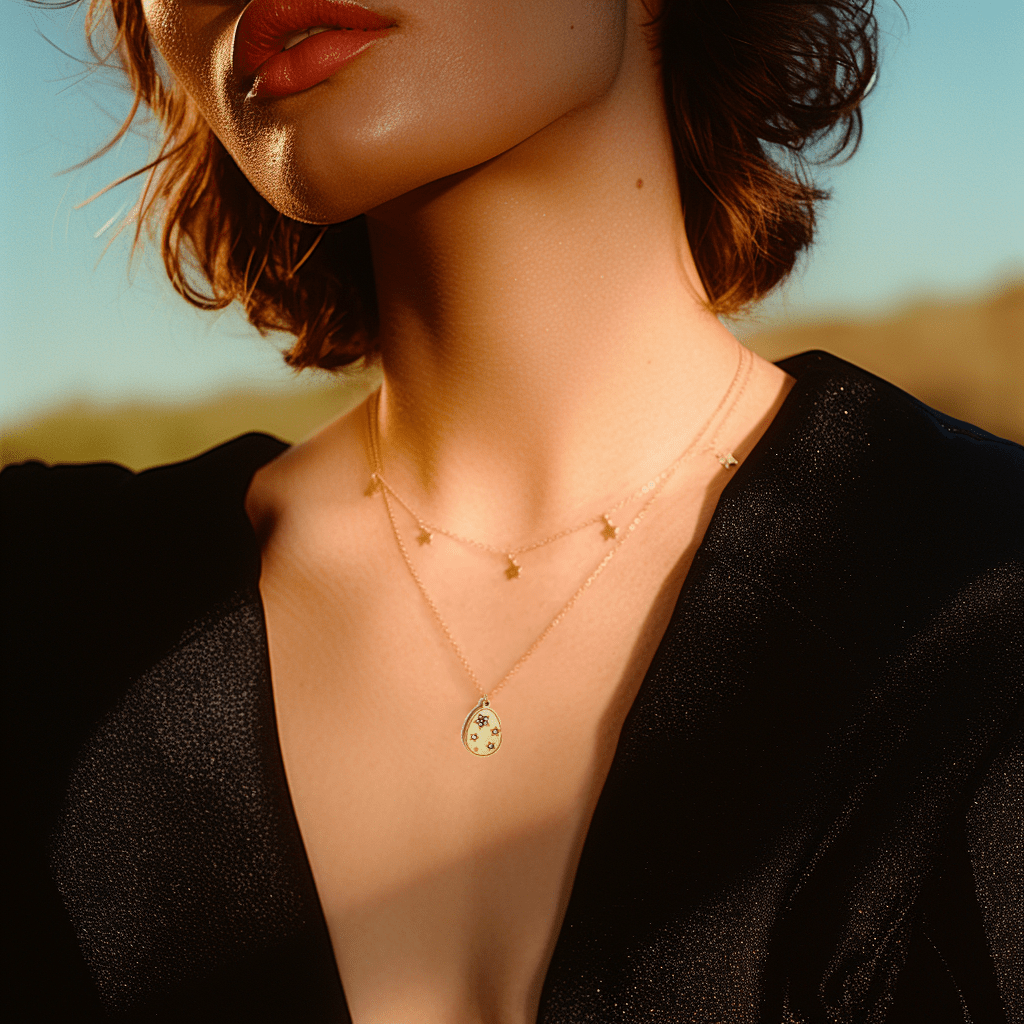 Celestial Crystal Oval Pendant - MacroPanora