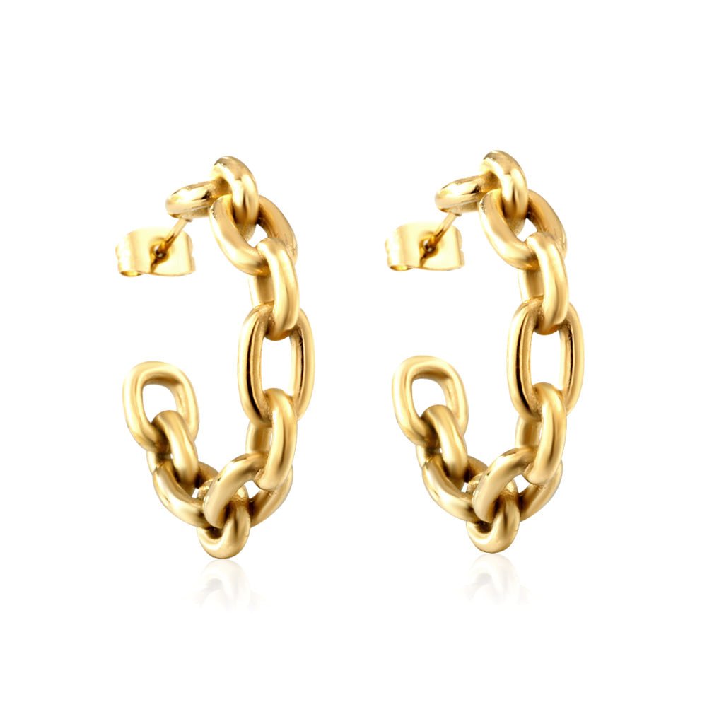 Chain Link Half Hoops - MacroPanora