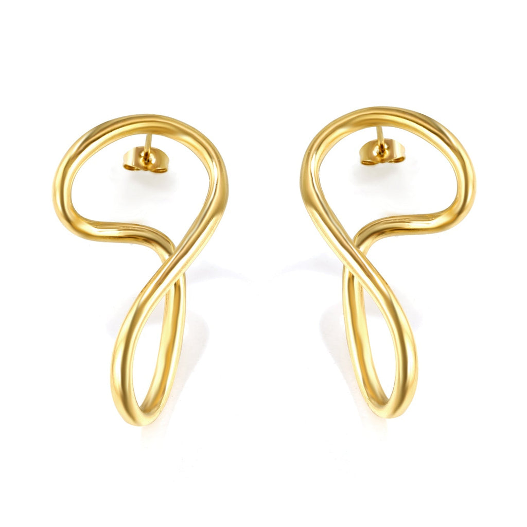 Chic Curved Hoop Earrings - MacroPanora