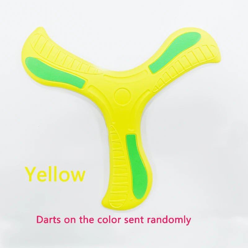 Children Boomerang Soft Three - Leaf Cross Outdoor Toy Flying Disc Adult - Kids Interactive Sports Toy for Puzzle Decompression Gift - MacroPanora