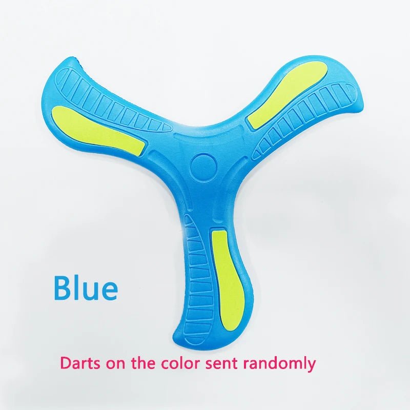 Children Boomerang Soft Three - Leaf Cross Outdoor Toy Flying Disc Adult - Kids Interactive Sports Toy for Puzzle Decompression Gift - MacroPanora
